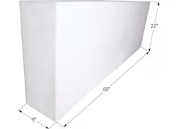 Icon Technologies Limited RV Fresh water tank, wt2458, 65x22x9, 51 gal w/1/2in fittings
