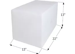 Icon Technologies Limited RV Fresh water tank, wt2459, 22x13x13, 15 gal w/1/2in fittings