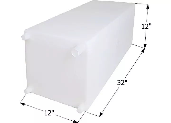 Icon Technologies Limited RV Fresh water tank, wt2472, 32x12x12, 20 gal w/1/2in fittings