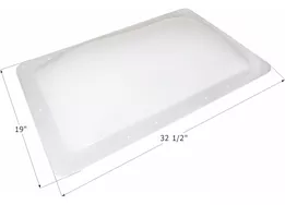 Icon RV Skylight, 28.5" x 15" - Translucent White