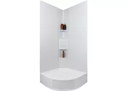 Icon Technologies Limited RV Customizable neo angle shower modular surround kit (for a 45 deg angle)