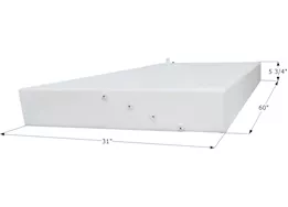 Icon Technologies Limited RV Fresh water tank, wt3544, 60 x 31 x 5.75, 42 gal, 0318079