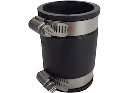 Icon Technologies Limited RV Fitting, coupling, fle x ible rubber w/ hose clamps, 1.5in  x  1.5in