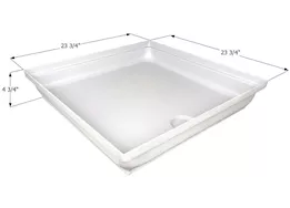 Icon Technologies Limited RV Shower pan, sp2424-pw assembly