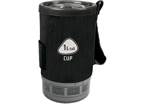 JETBOIL SPARE CUP – 1-LITER TALL FLUXRING COOKING CUP WITH INSULATING COZY, LID, & BOTTOM COVER