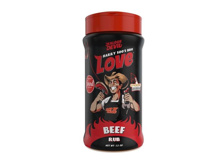 Jealous Devil Harry Soo’s Love BBQ Love Beef Rub - 12 oz. Bottle Main Image