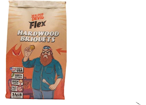 Jealous Devil FLEX HARDWOOD BRIQUETTE 14LB PAPER