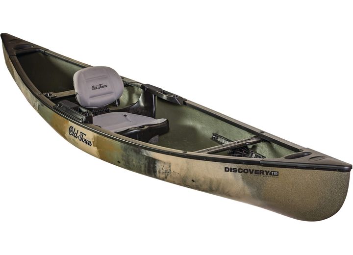 OLD TOWN DISCOVERY 119 SOLO SPORTSMAN CANOE - CAMO