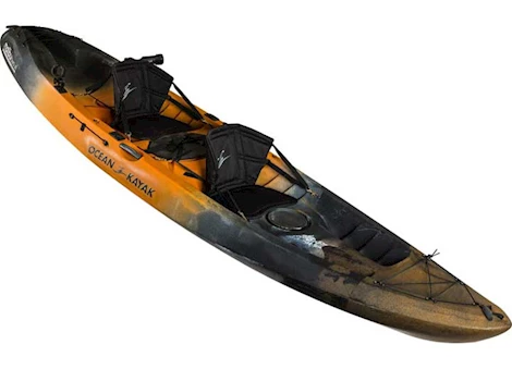 Ocean Kayak Malibu Two XL Angler Sit-on-Top Tandem Paddle Kayak - Orange Camo