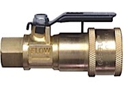 Jr products coupler with shut-off