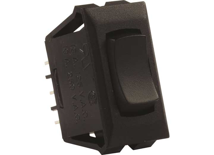 JR Products 12V MOM-ON/OFF/MOM-ON SWITCH, BLACK