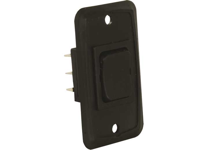 JR Products H.D. 12V MOM-ON/OFF/MOM-ON SWITCH, BLACK
