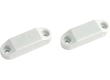 JR Products MAGNETIC BAGGAGE DOOR CATCH, WHITE