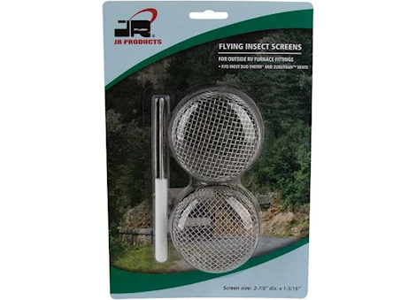JR Products FLYING INSECT SCREENS: INCLUDES (2) SCREENS MEASURING 2-7/8IN DIAMETER X 1-5/16I