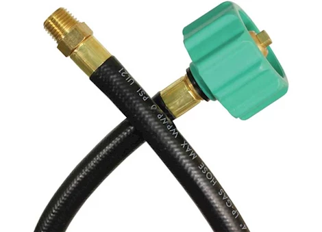 JR PRODUCTS 1/4" OEM PIGTAIL QCC1 - 15", 1/4" MALE PIPE THREAD END
