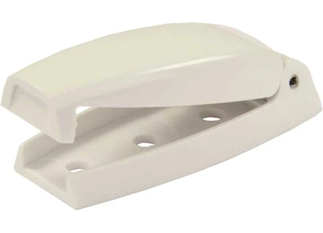 JR Products BAGGAGE DOOR CATCH, BULLET, WHITE