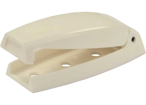 JR Products BAGGAGE DOOR CATCH, BULLET, COLONIAL WHITE