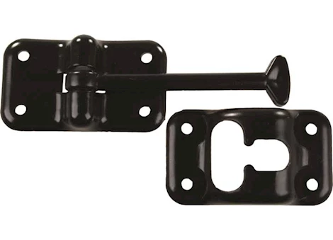 JR Products 3-1/2IN T-STYLE DOOR HOLDER, BLACK