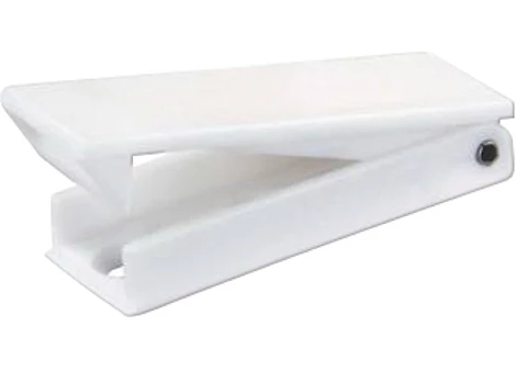 JR Products SQUARE BAGGAGE DOOR CATCH, WHITE