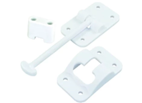 JR Products 3-1/2IN T-STYLE DOOR HOLDER W/BUMPER, WHITE