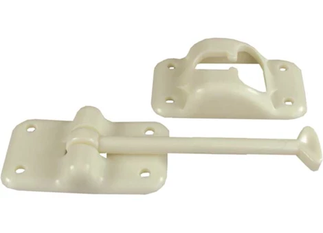 JR Products 3-1/2IN T-STYLE DOOR HOLDER, COLONIAL WHITE