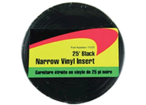 JR Products 25FT NARROW VINYL INSERT - BLACK