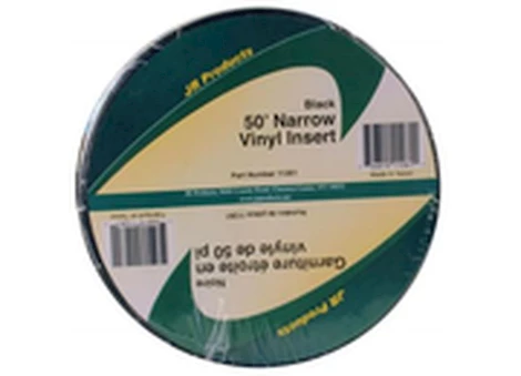 JR Products 50FT NARROW VINYL INSERT - BLACK