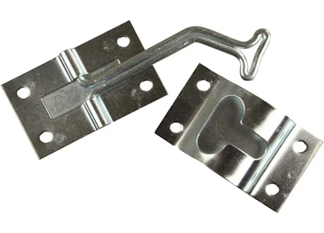 JR Products 45 degree t-style door holder, zinc Main Image