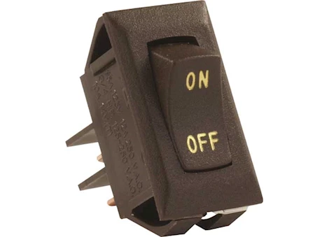 JR Products LABELED 12V ON/OFF SWITCH, BROWN