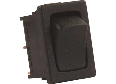 JR Products Mini-12V Mom-On/Off Switch (Single) - Black Main Image