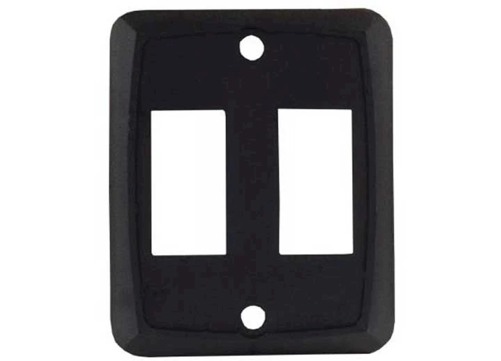 JR Products DOUBLE FACE PLATE, BLACK