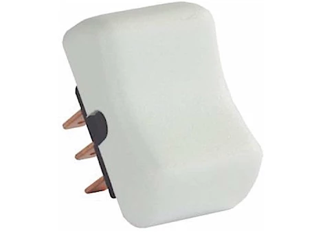 JR Products Dpdt on/off/on momentary switch, white Main Image