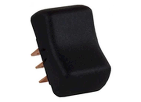 JR Products Dpdt on/off/on momentary switch, black Main Image