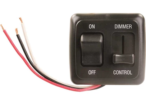JR Products DIMMER ON/OFF, LED APPROVED, BLACK