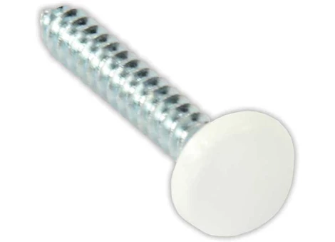 JR Products KAPPET SCREWS W/COVERS, WHITE