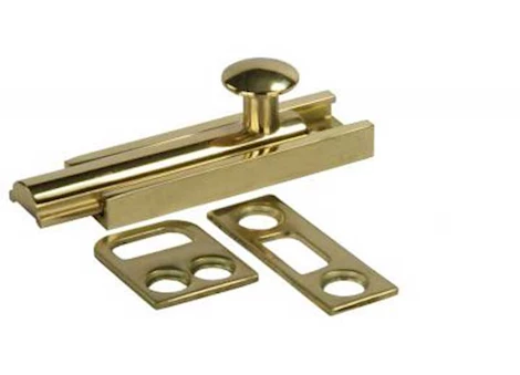 JR Products 3in surface bolt, brass Main Image