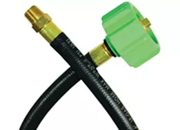 JR Products 1/4" OEM Pigtail QCC1 - 20", 1/4" Male Pipe Thread End