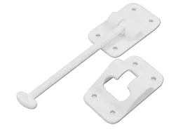 JR Products 3-1/2in t-style door holder, white
