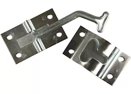 JR Products 45 degree t-style door holder, zinc