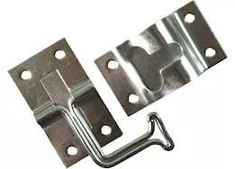 JR Products 90 degree t-style door holder, zinc