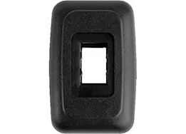 JR Products Single switch base & face plate, black