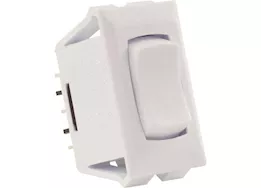 JR Products 12v mom-on/off/mom-on switch, white