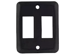 JR Products Double face plate, black