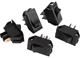 JR Products Unlabeled 12V On/Off Switch (5-Pack) - Black