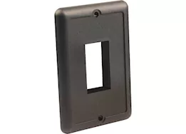 JR Products Ip66 single switch plate, black