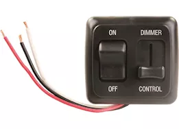 JR Products Dimmer on/off, led approved, black