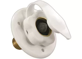 JR Products City water flange w/ 1/2in mpt, polar white