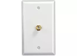 JR Products Interior cable tv plate, polar white