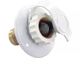 JR Products City water flange, metal, white, fpt