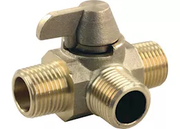 JR Products 3-way diverter valve, m/m/m